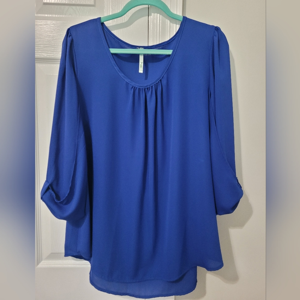 Royal Blue Blouse